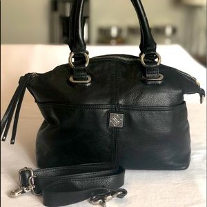 Piazza Sempione Black Leather Handbag